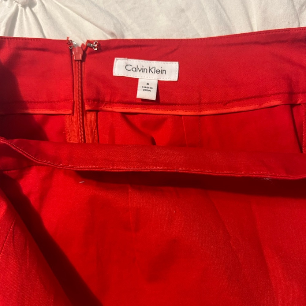 Calvin Klein red skirt - Picture 4 of 5